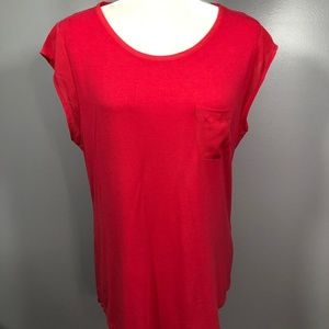 Calvin Klein Large Bright Coral Red Top